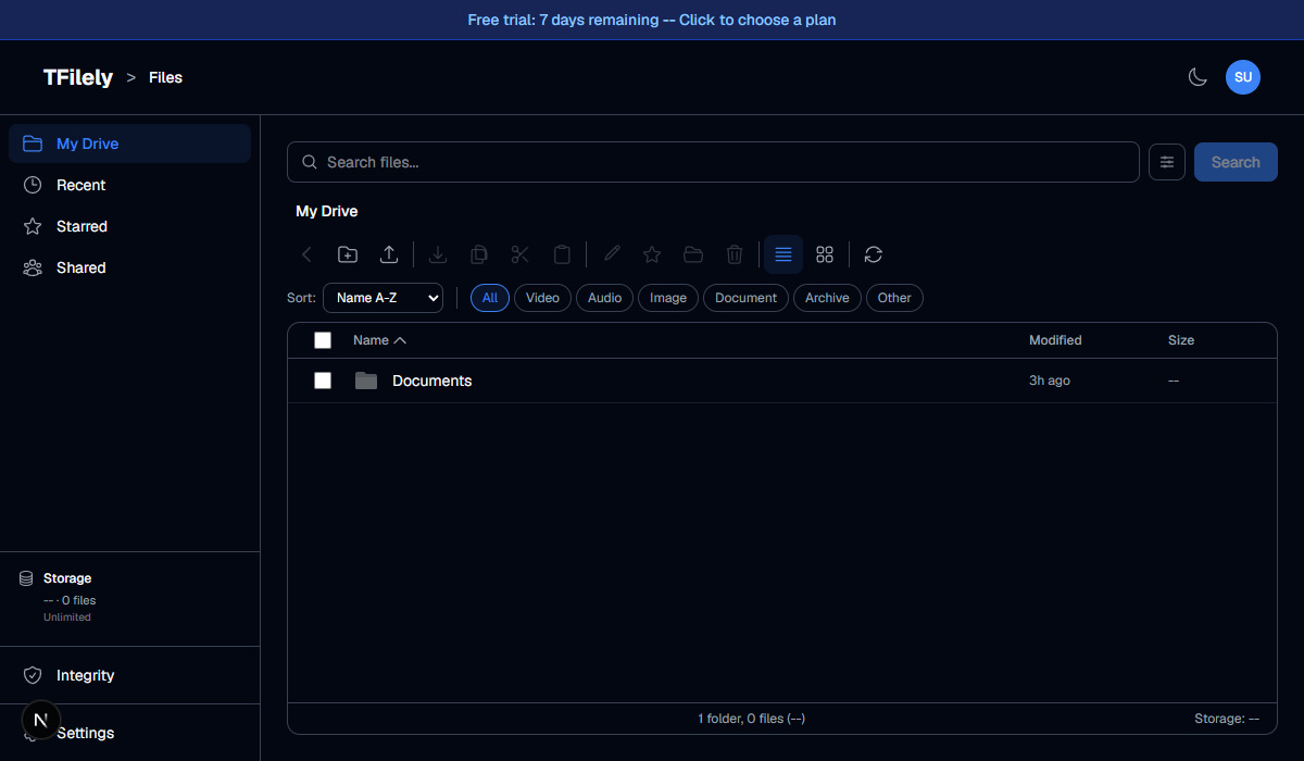 Drag-and-drop zone visible